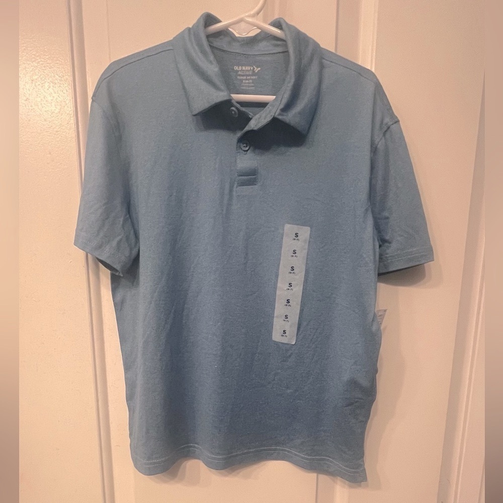 💙NWT! Little Boys Old Navy Blue Polo 🩵Cotton Blend Size 6/7 Never Worn